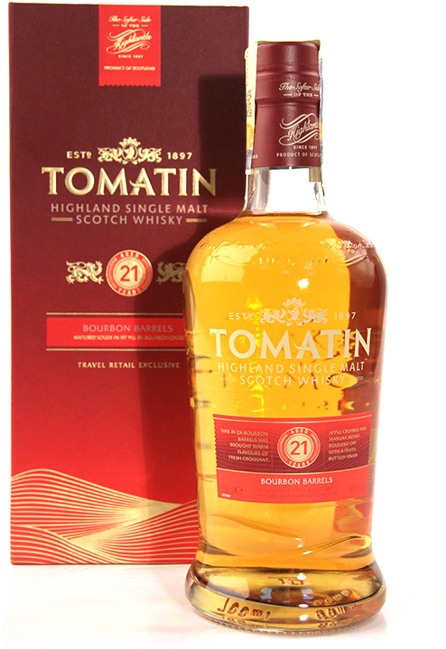 Tomatin Highland Single Malt Scotch Whisky 21y 46% 0.7L gift pack