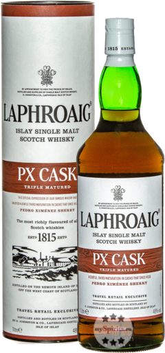 Laphroaig PX Cask Islay Single Malt Scotch Whisky 48% 1L gift pack